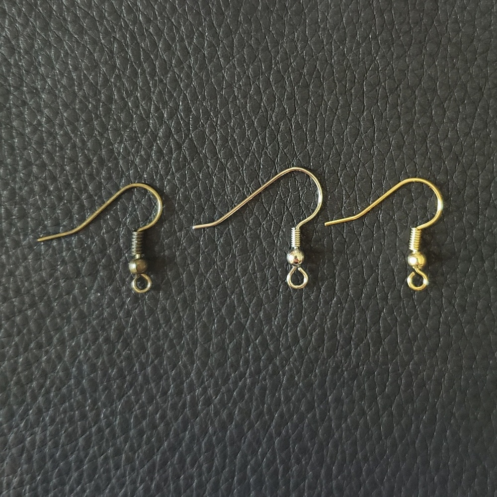 3 Inch | Black Petal Leather Earrings - Picture 4 of 4